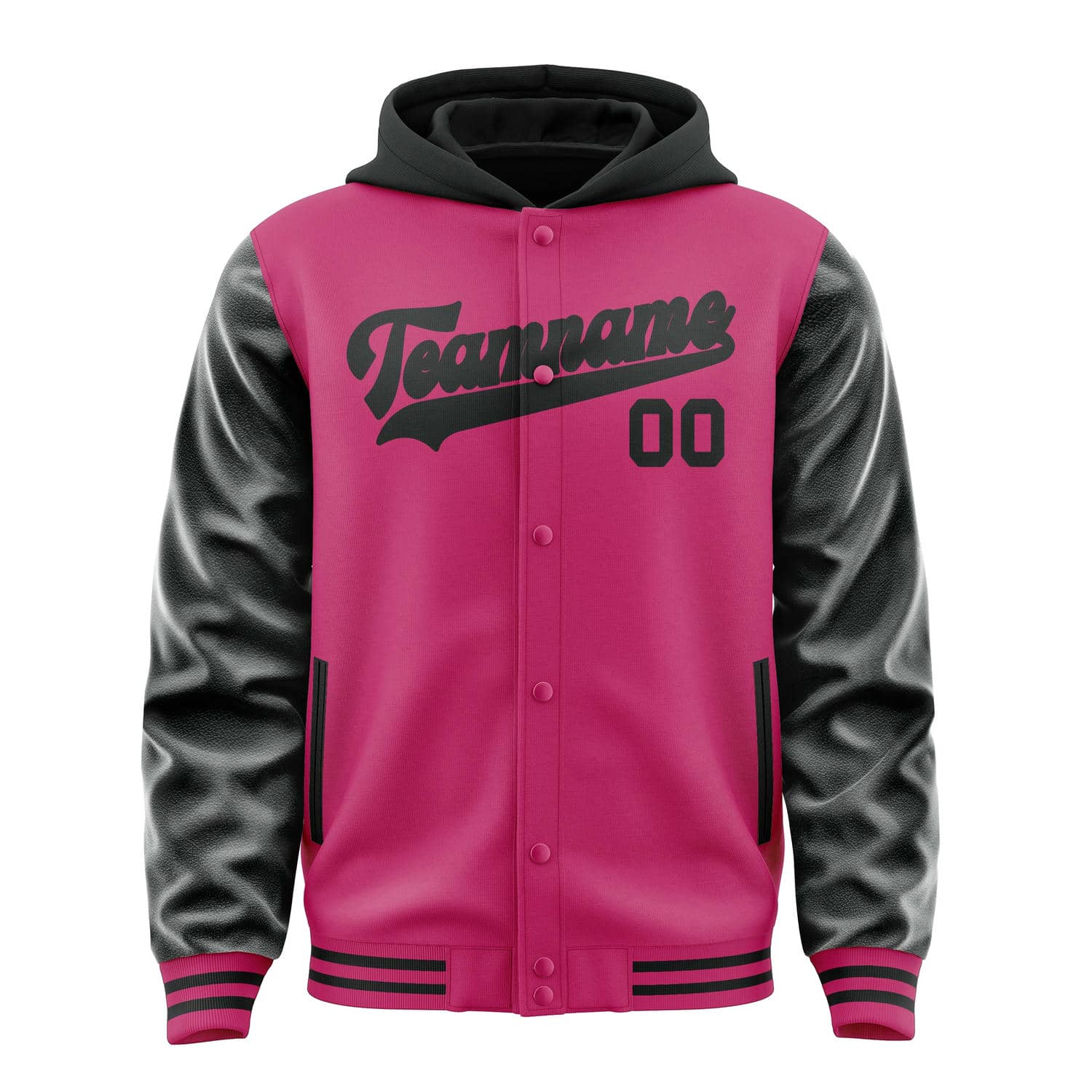 Custom Pink Black Jacket