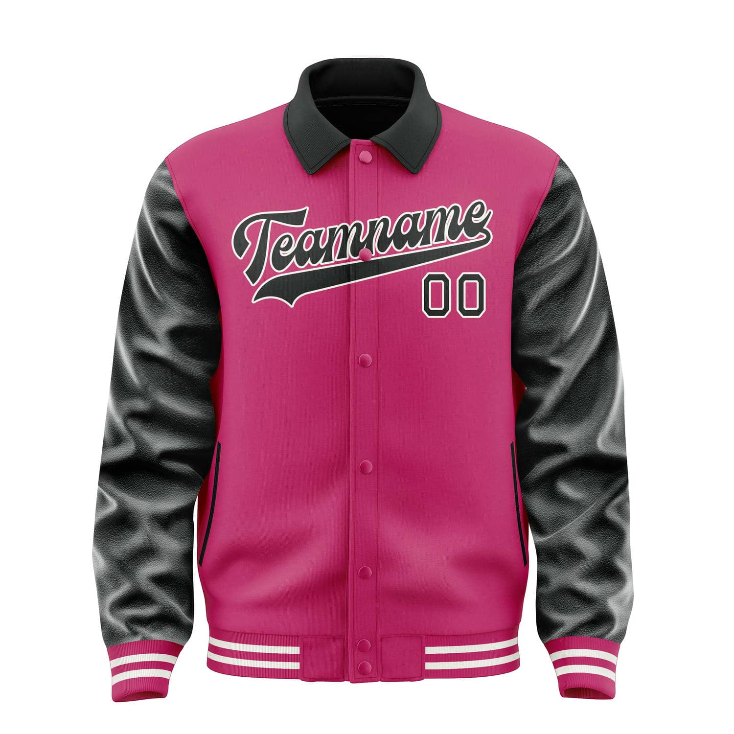 Custom Pink Black Jacket
