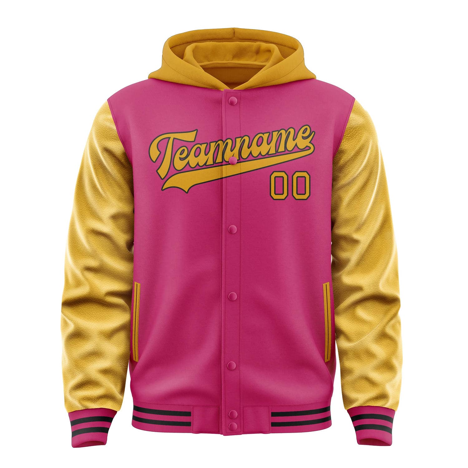 Custom Pink Yellow Jacket