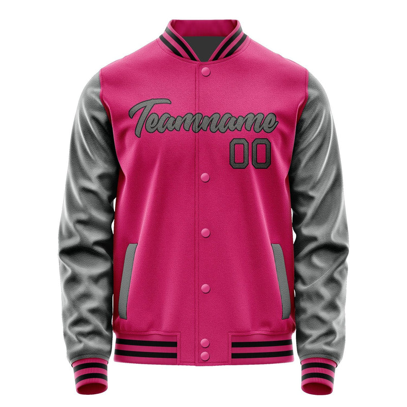 Custom Pink Dark Grey Jacket JA1313201317B21720