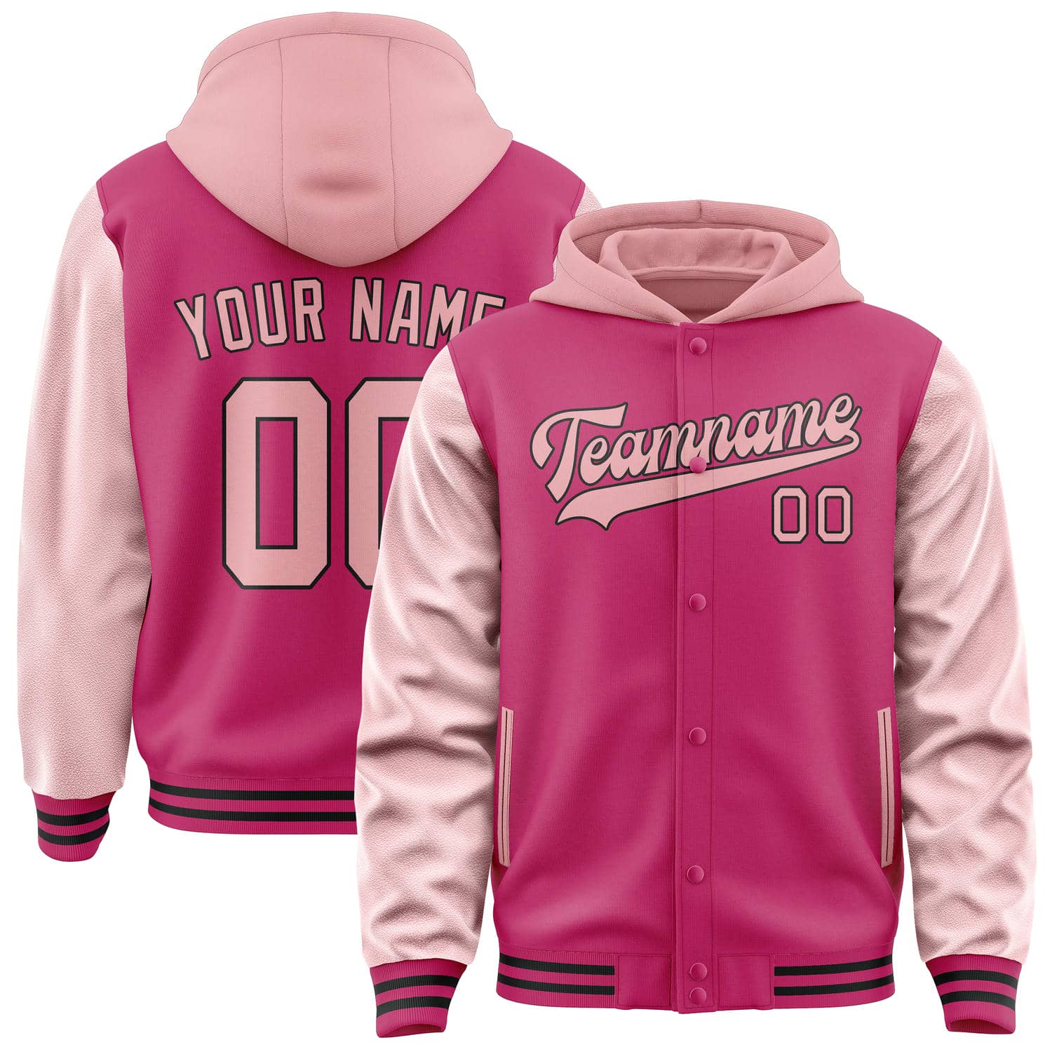 Custom Pink Light Pink Jacket