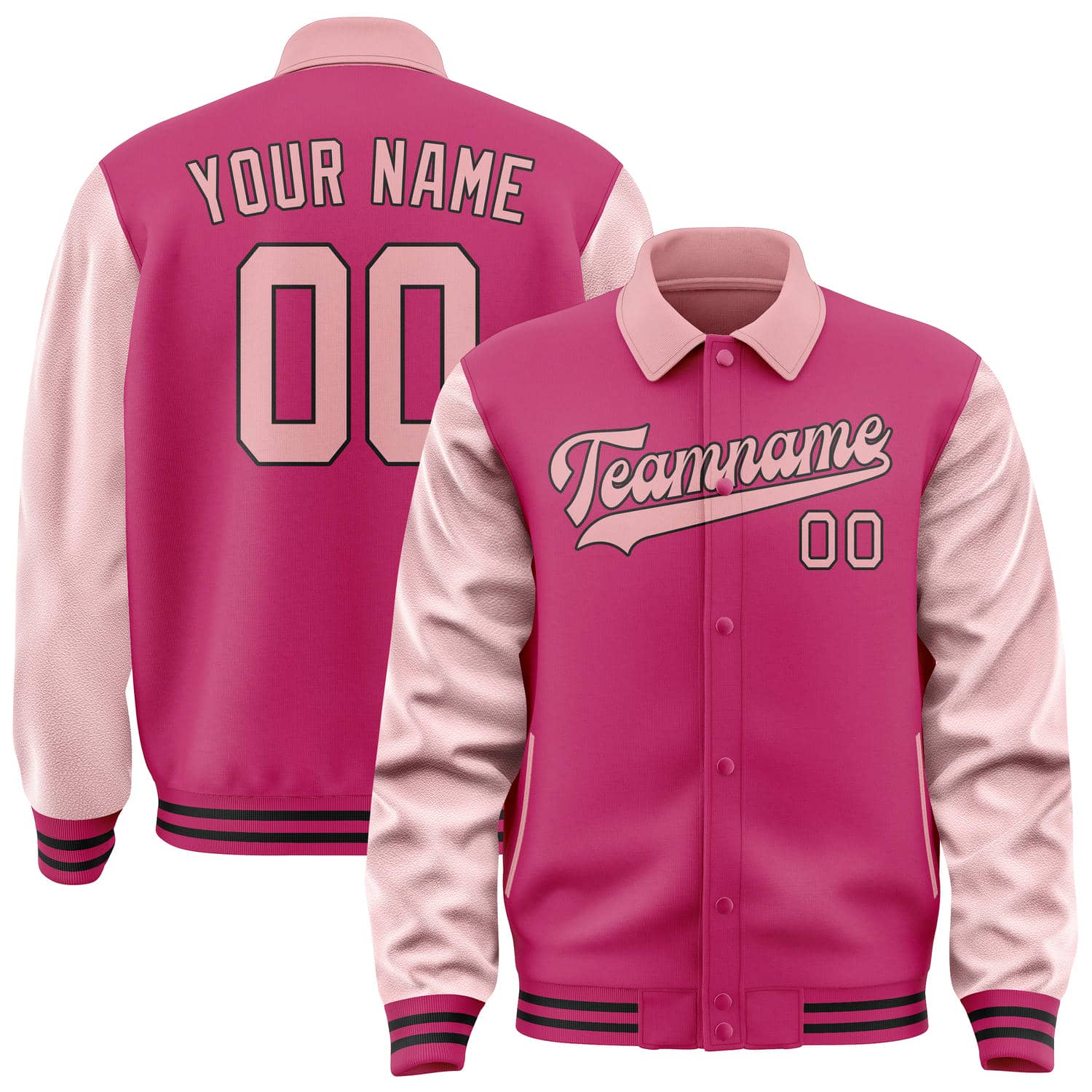 Custom Pink Light Pink Jacket