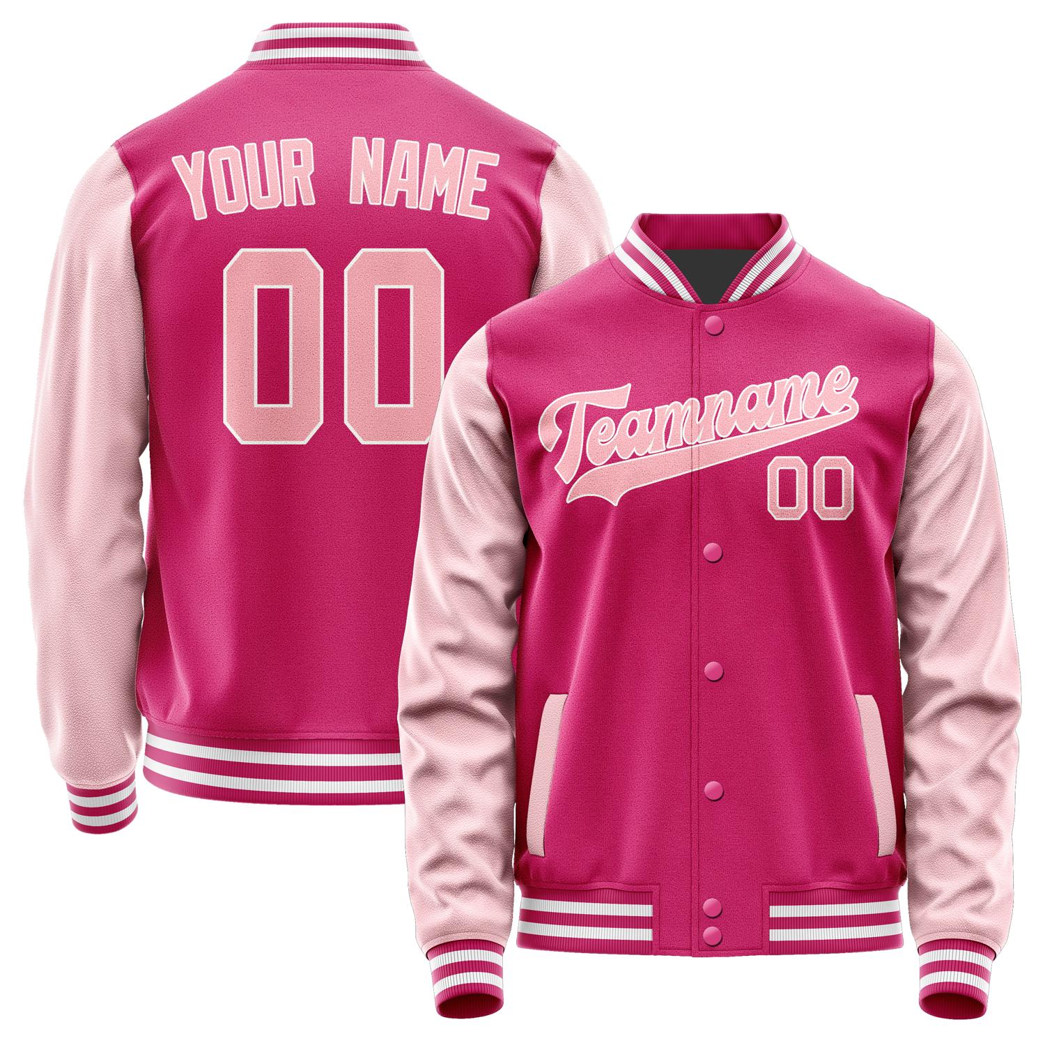 Custom Pink Light Pink Jacket JA1313211318B31821