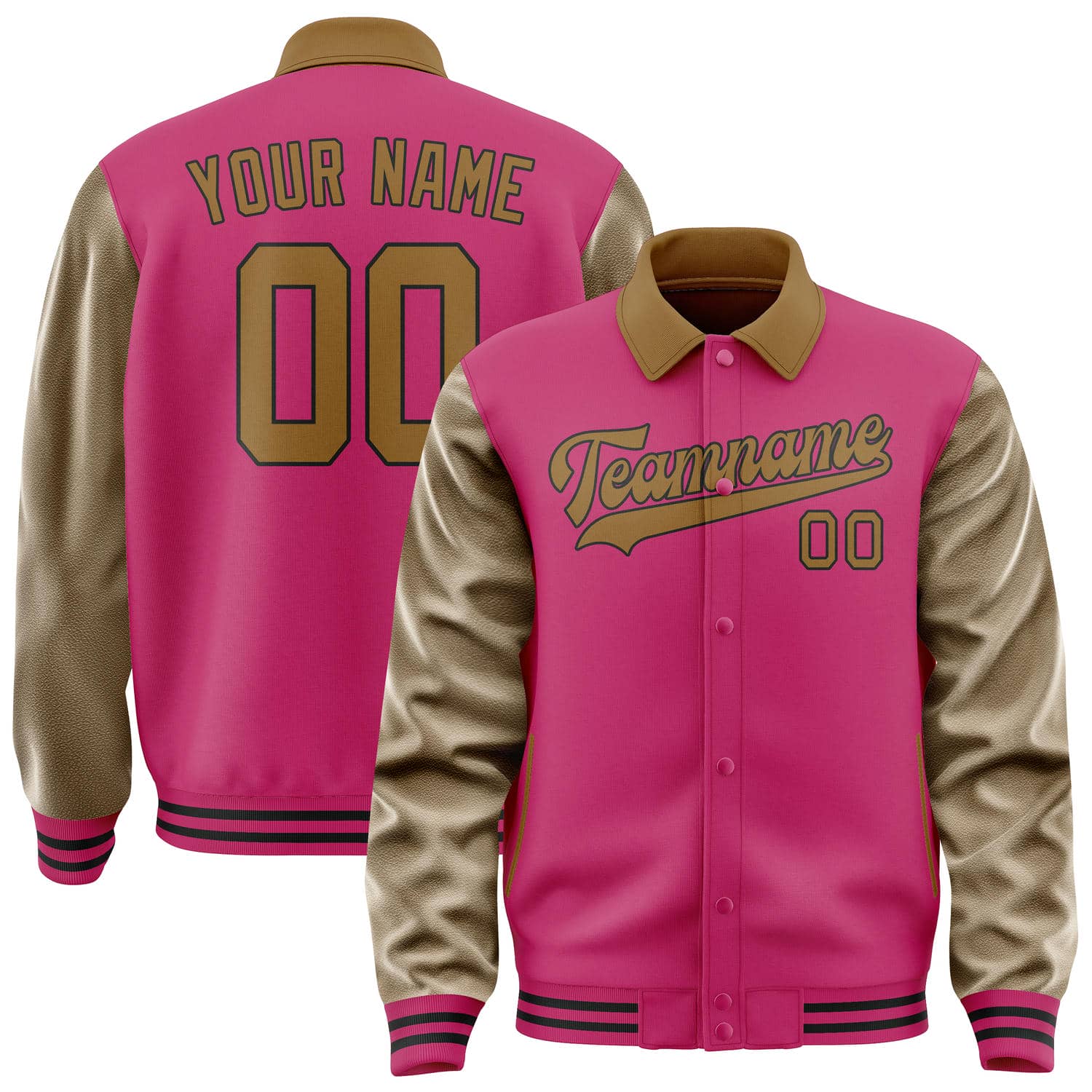 Custom Pink Khaki Jacket