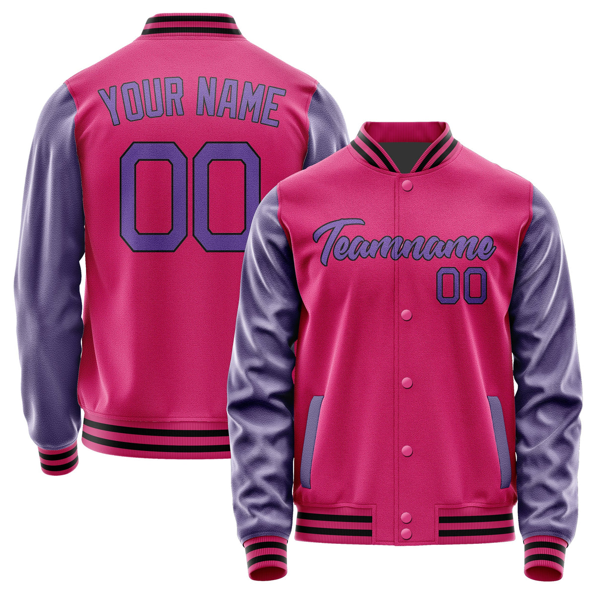 Custom Pink Light Purple Jacket JA1313231317B21723