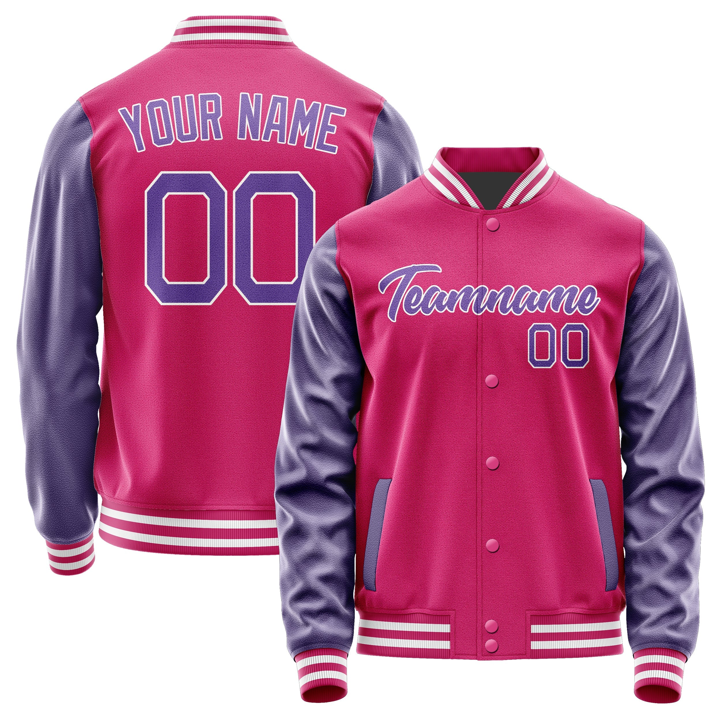 Custom Pink Light Purple Jacket JA1313231318B21823