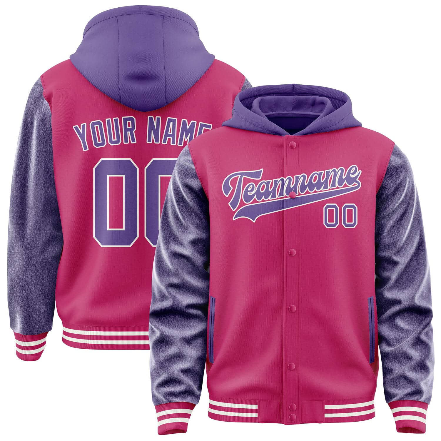 Custom Pink Light Purple Jacket