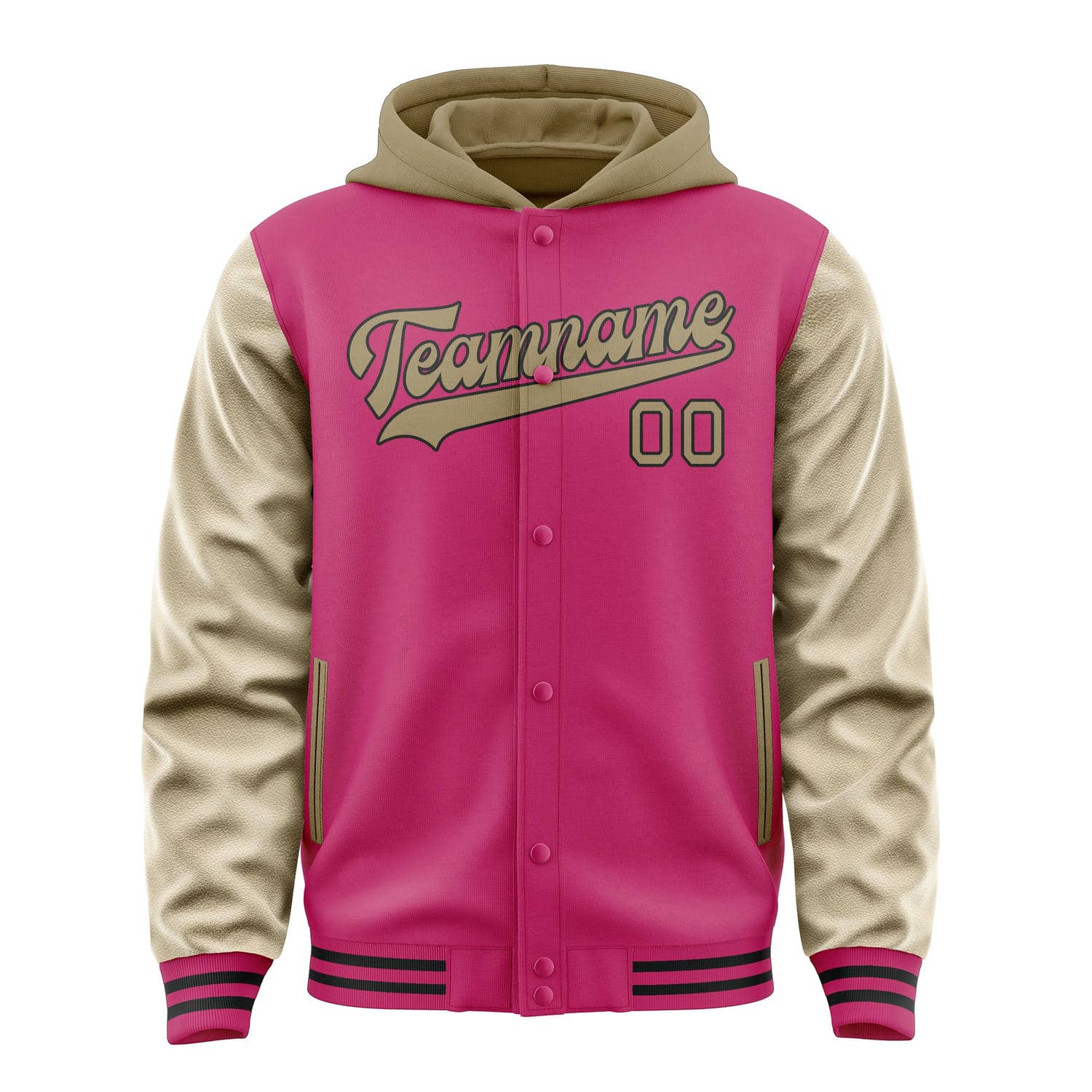 Custom Pink Light Khaki Jacket