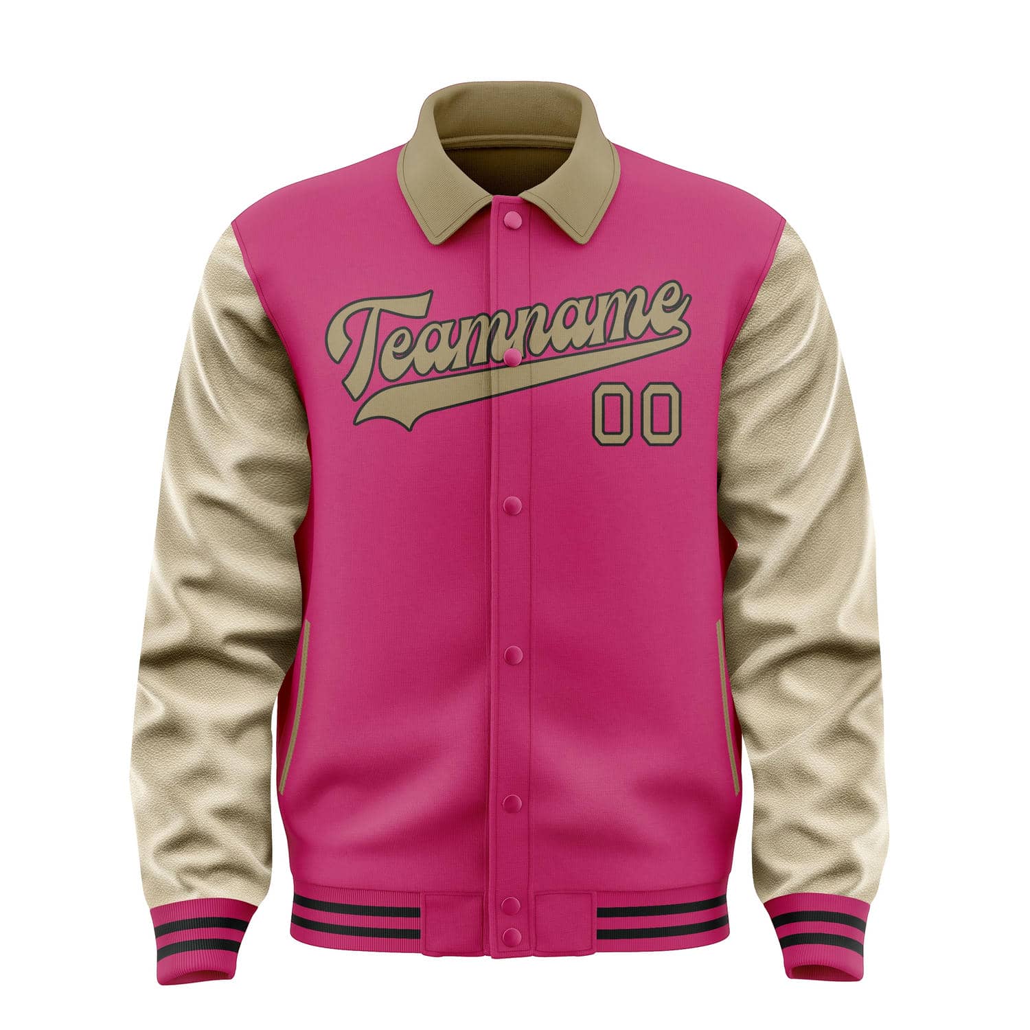 Custom Pink Light Khaki Jacket