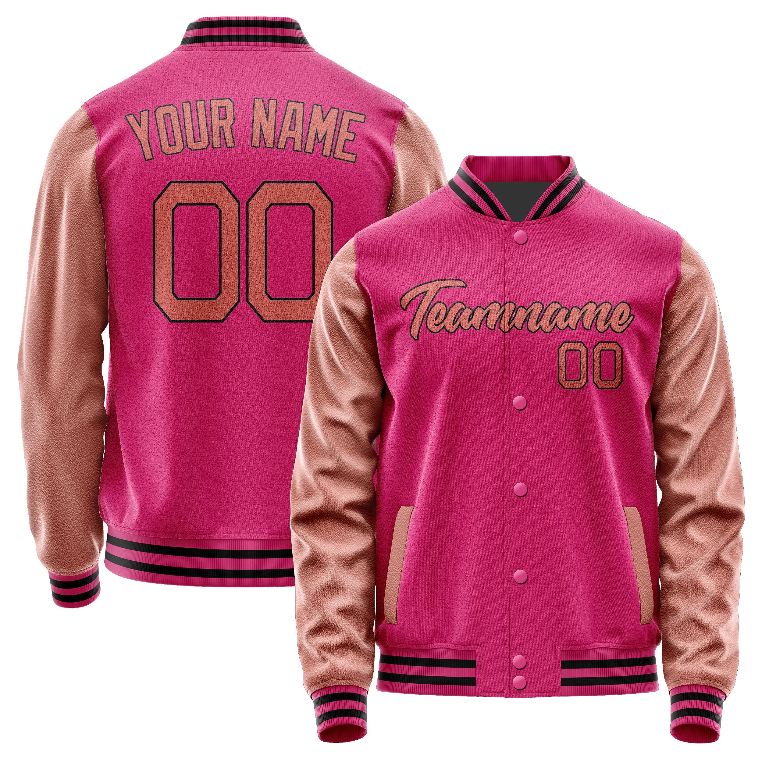 Custom Pink Copper Rose Jacket JA1313291317B21729