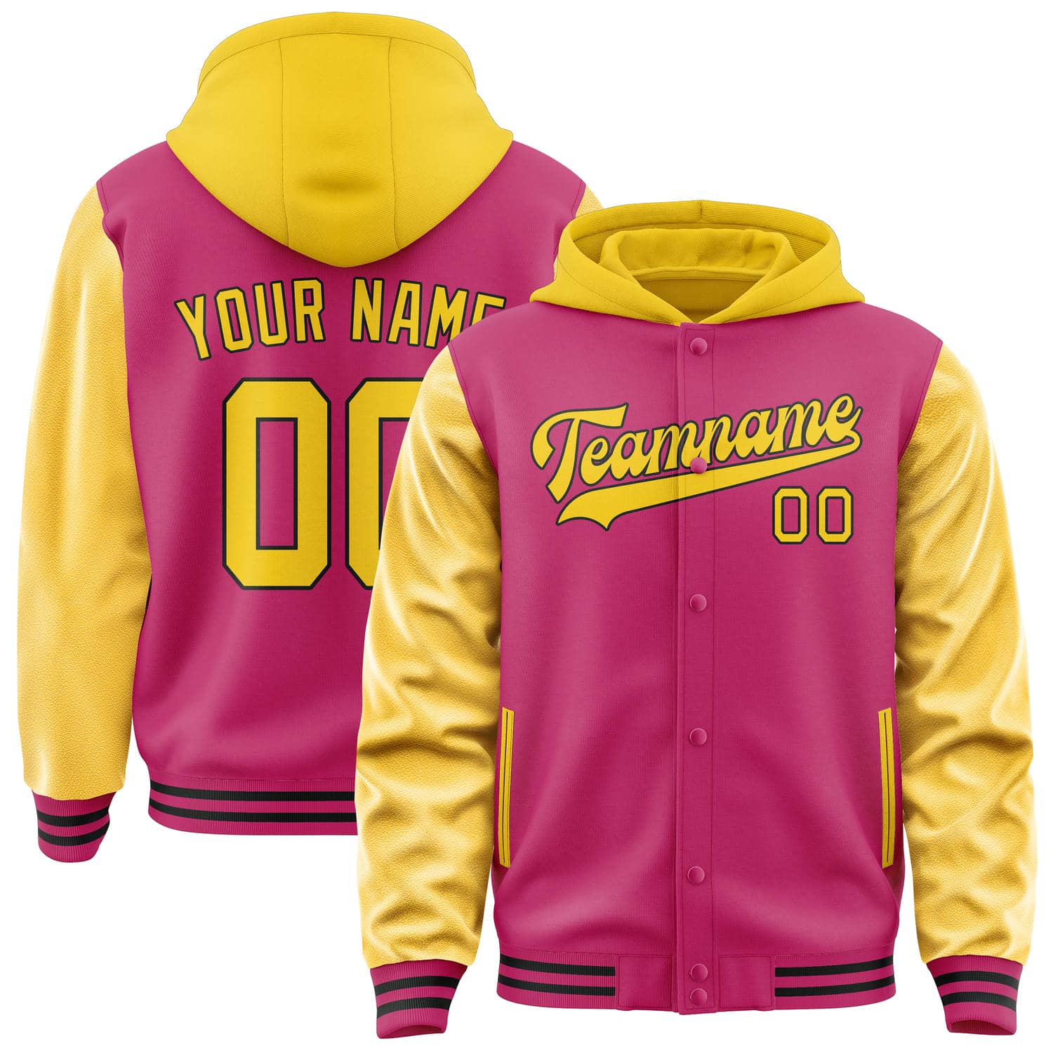 Custom Pink Gold Jacket