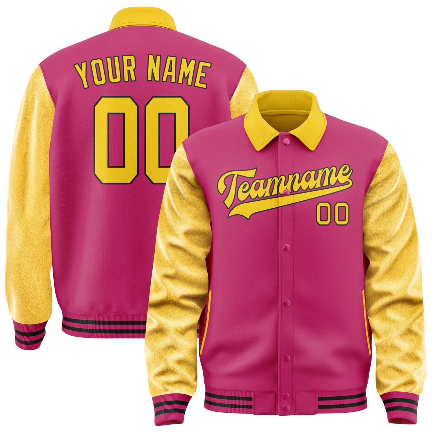 Custom Pink Gold Jacket