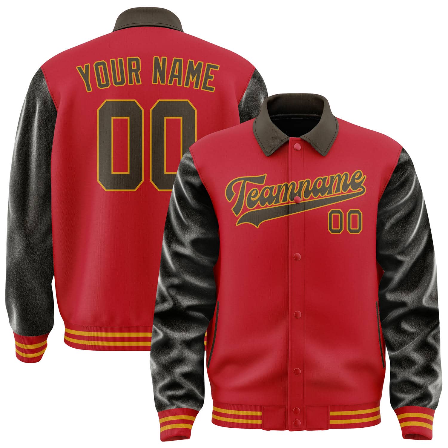 Custom Red Brown Jacket