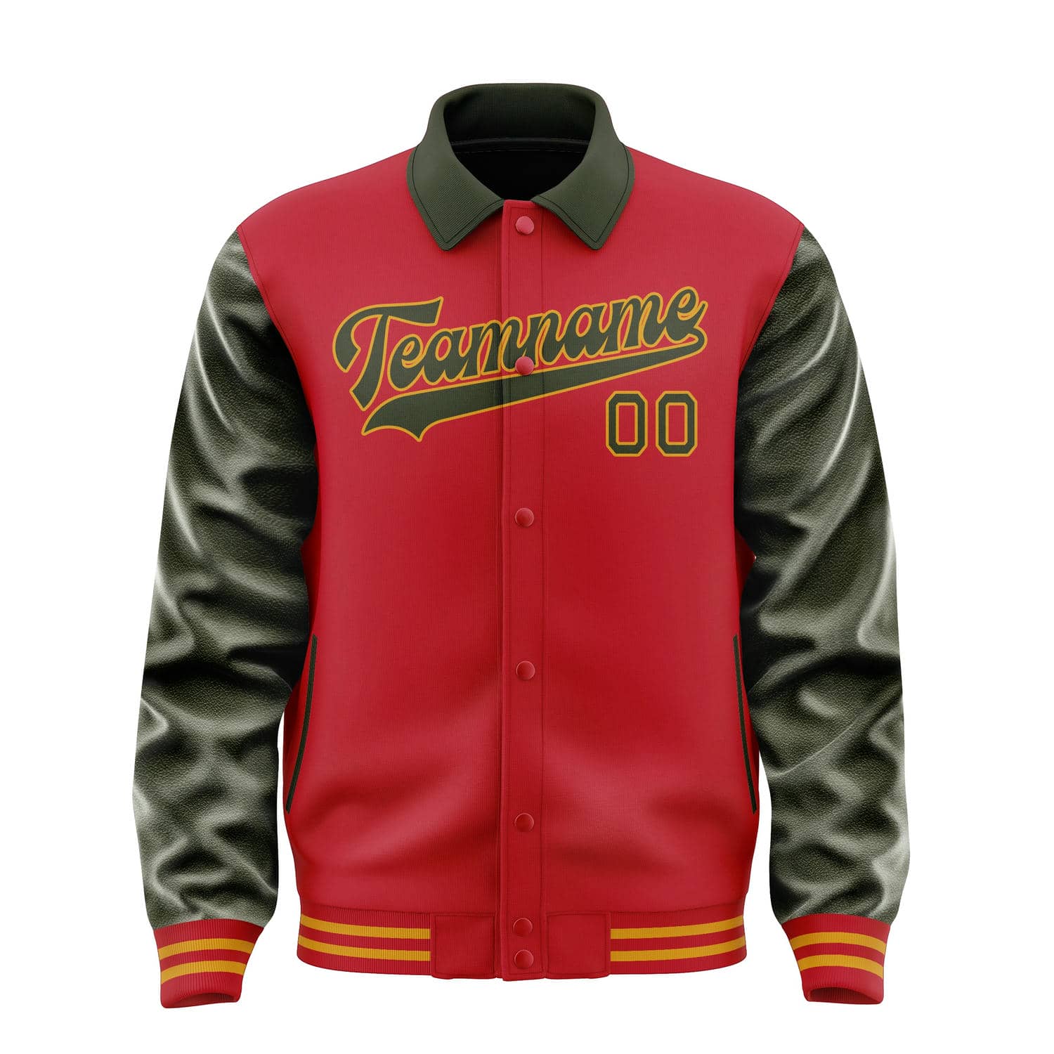 Custom Red Olive Jacket