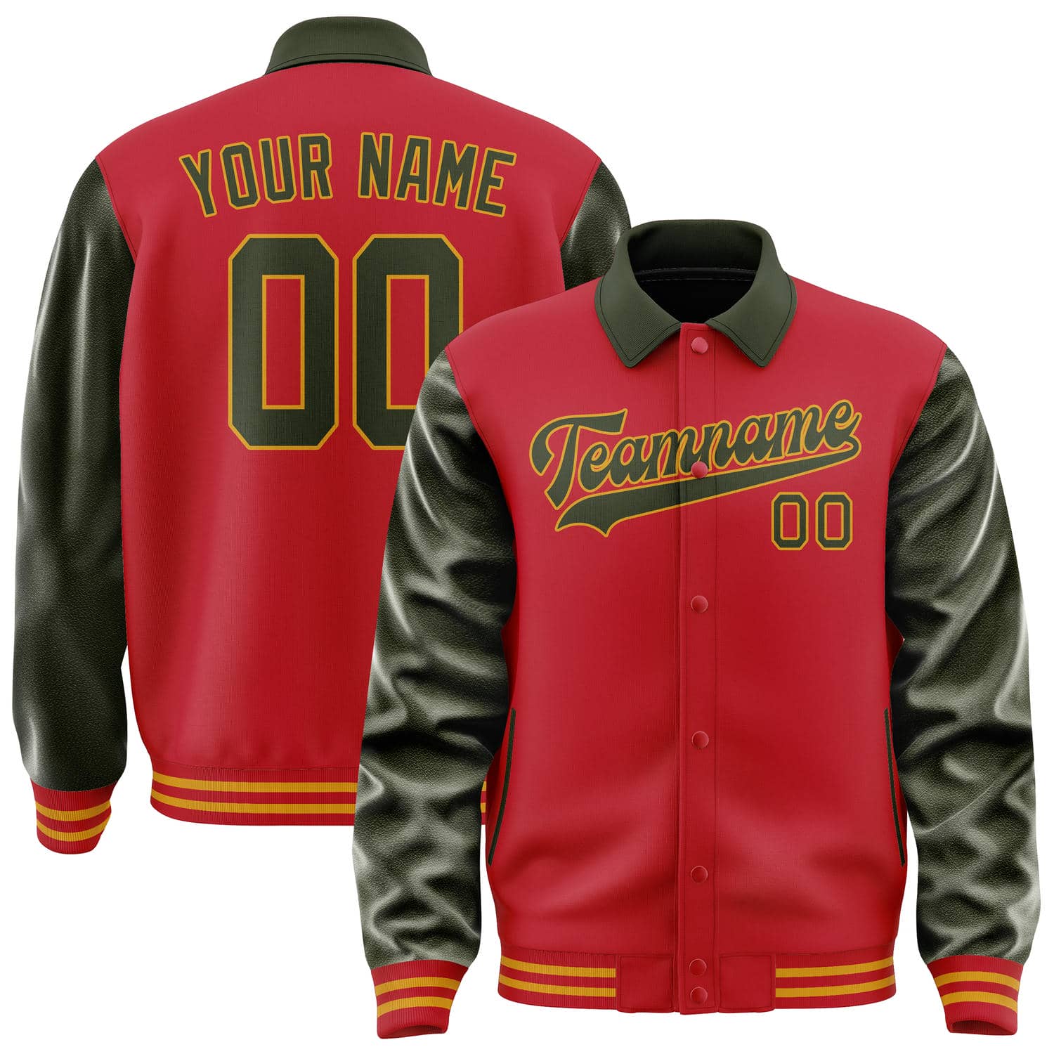 Custom Red Olive Jacket