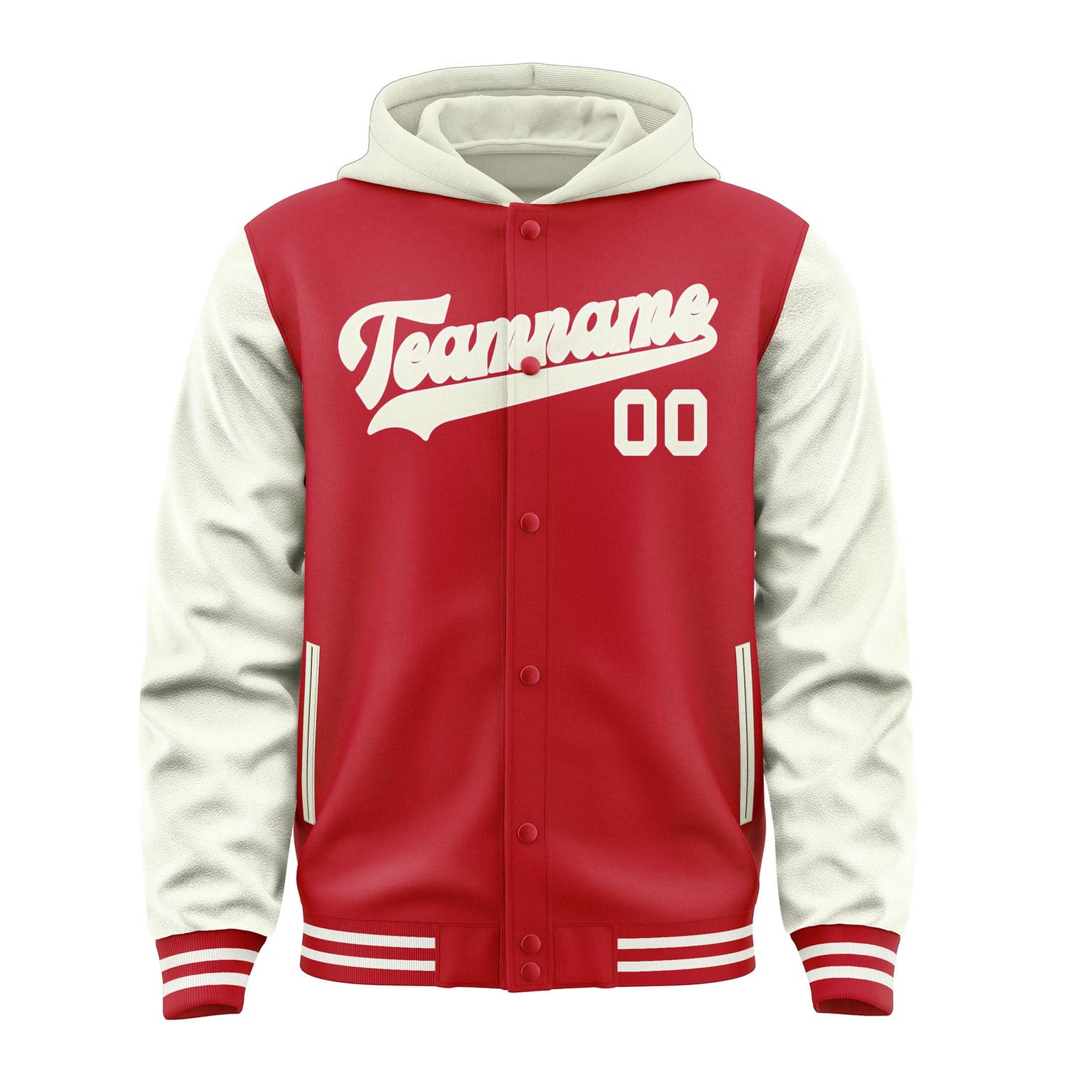 Custom Red Cream Jacket