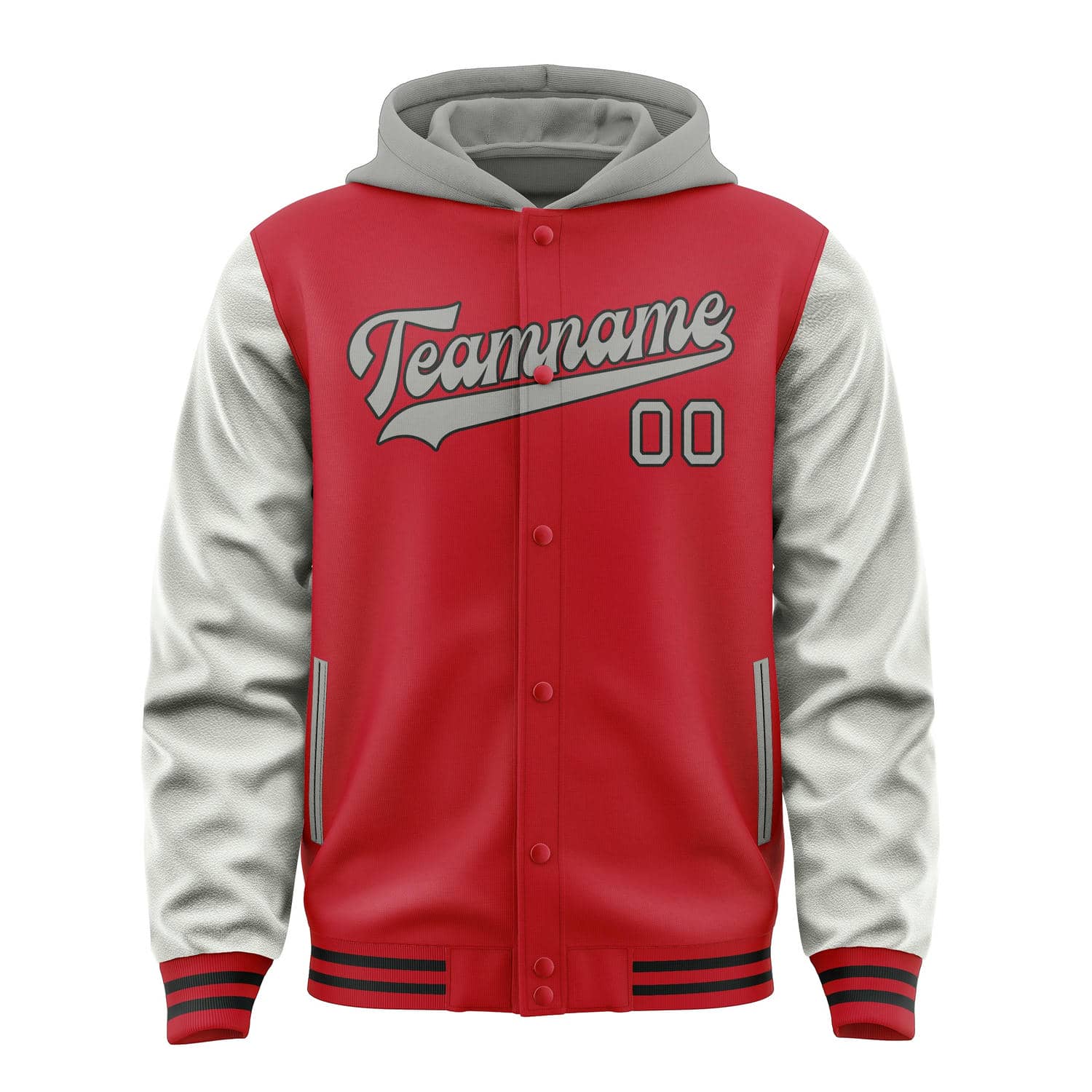 Custom Red Gray Jacket