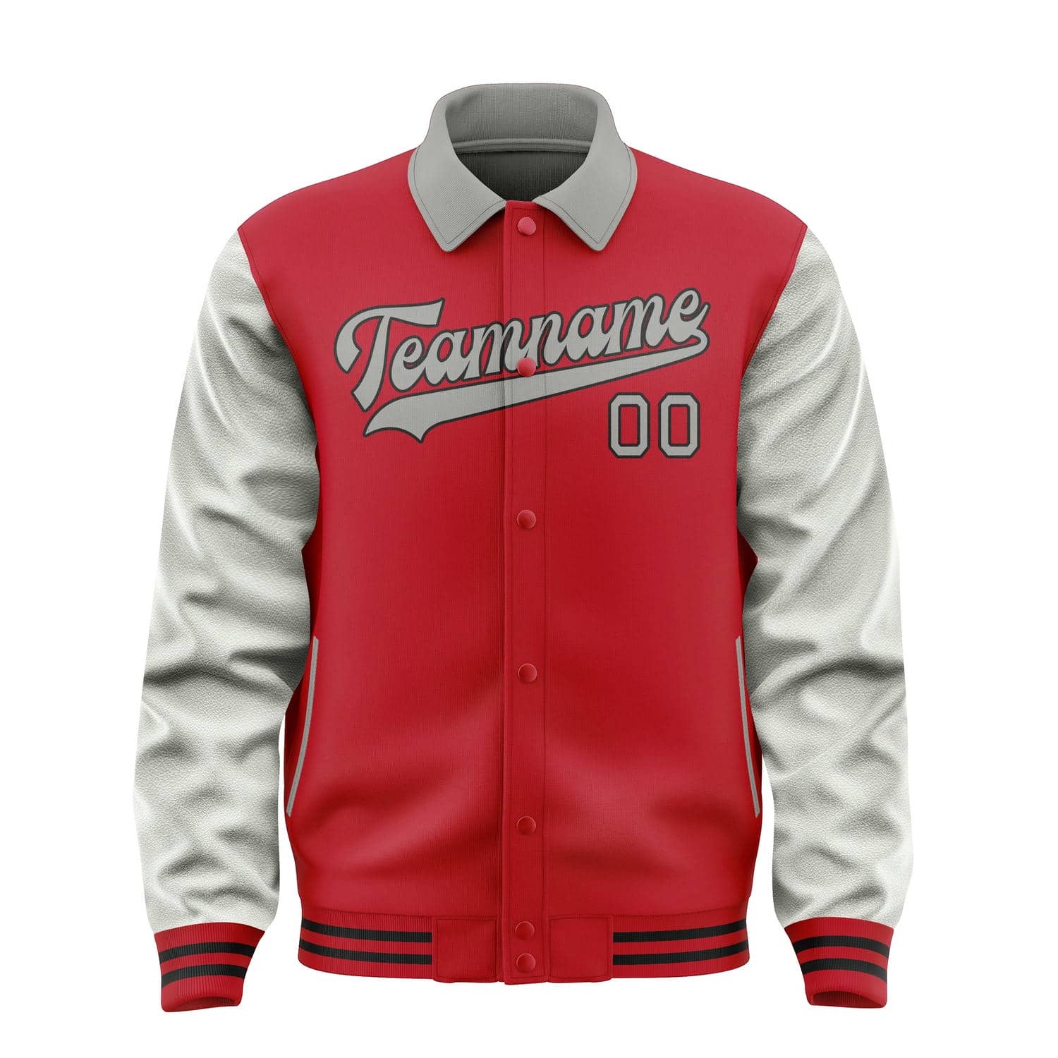 Custom Red Gray Jacket