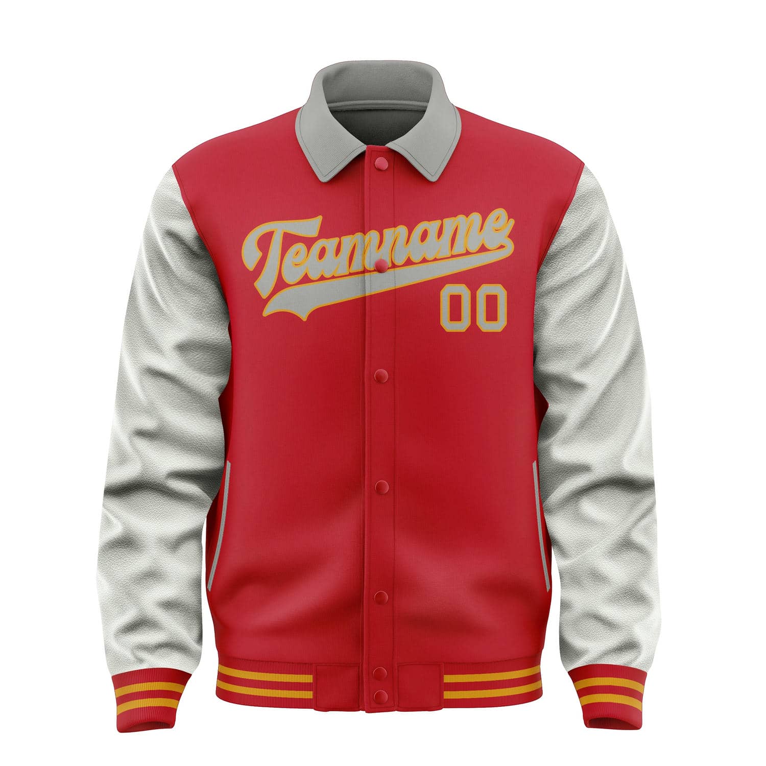 Custom Red Gray Jacket