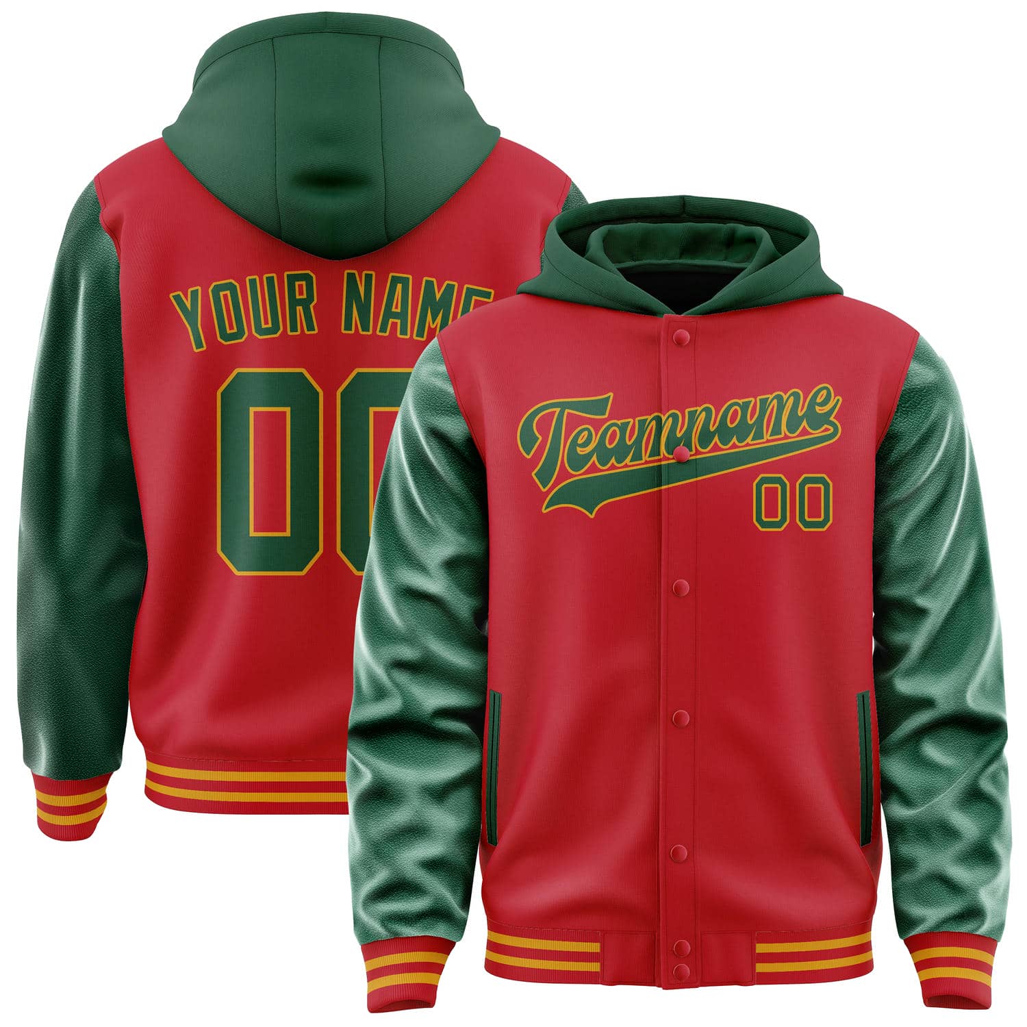 Custom Red Green Jacket