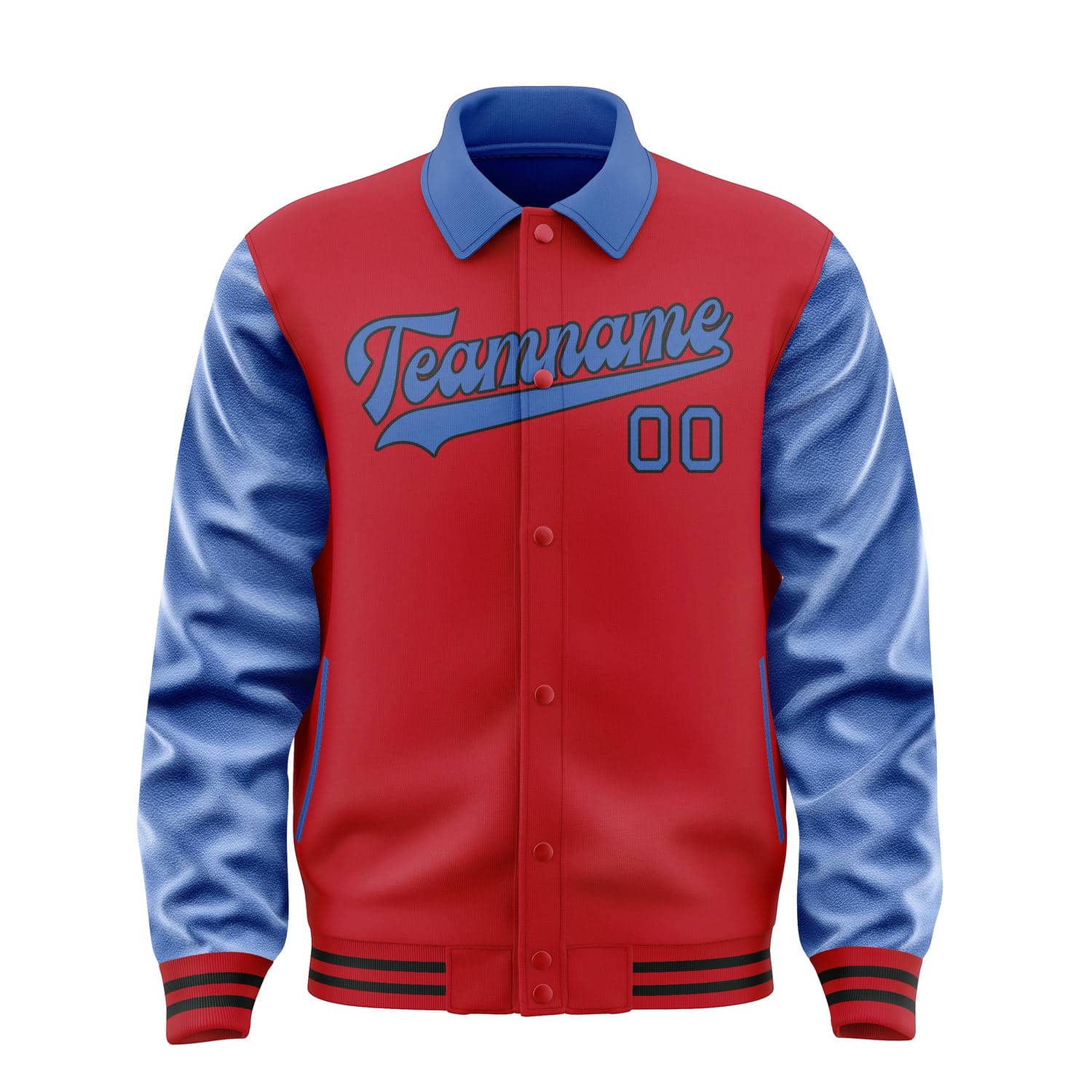 Custom Red Sky Blue Jacket