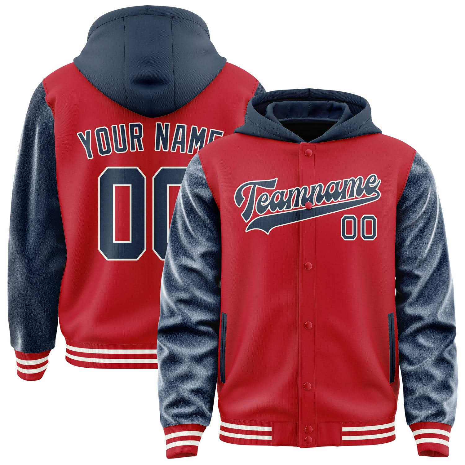 Custom Red Blue Jacket