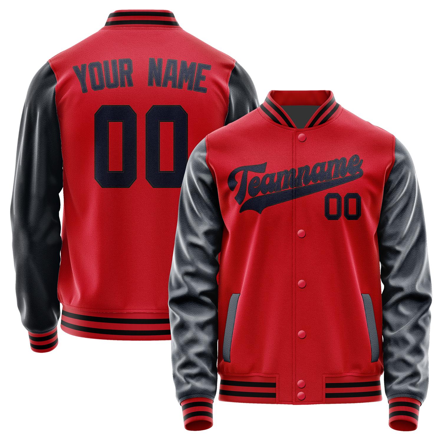 Custom Red Navy Jacket JA1414111417B31711