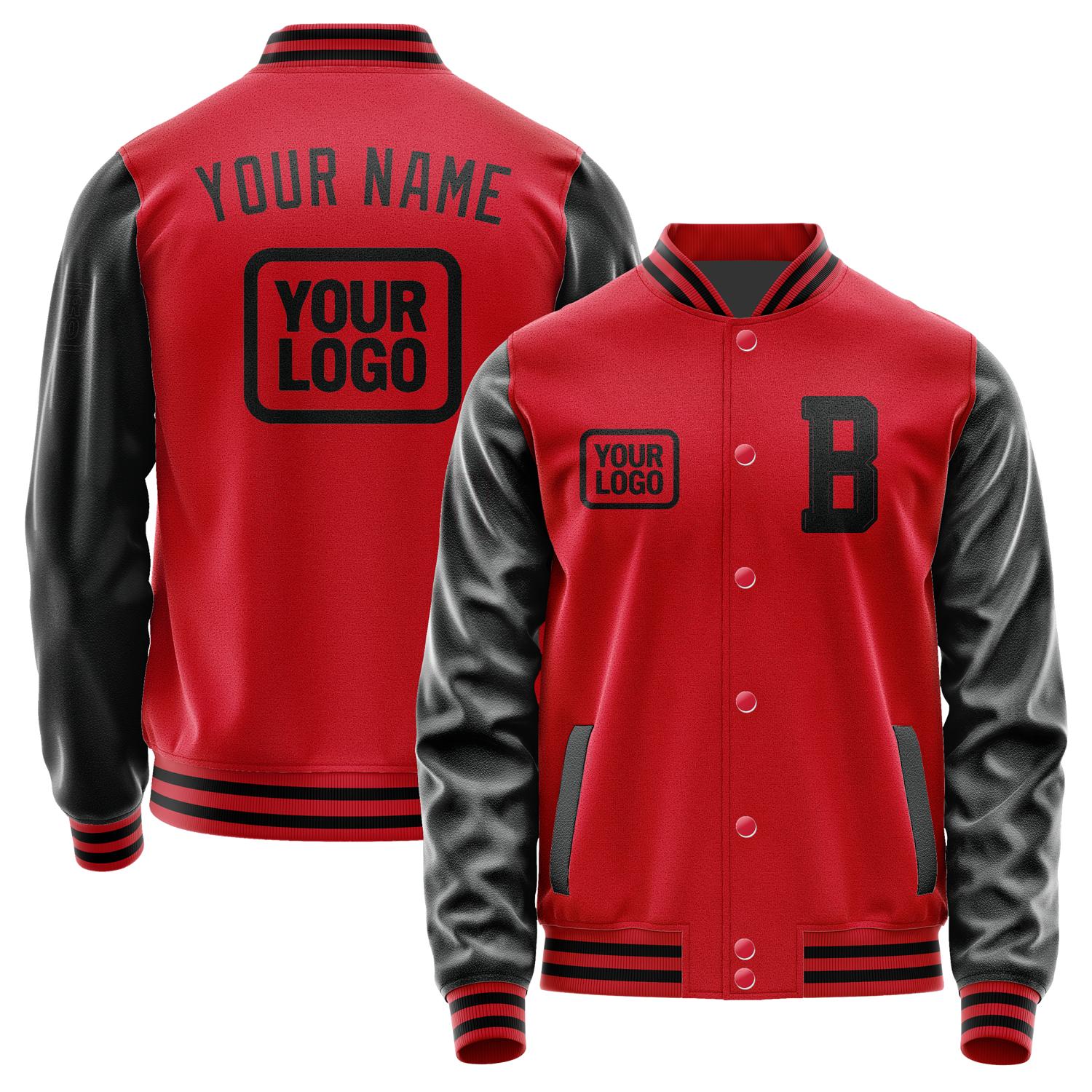 Custom Red Black Jacket JA141417141717171717