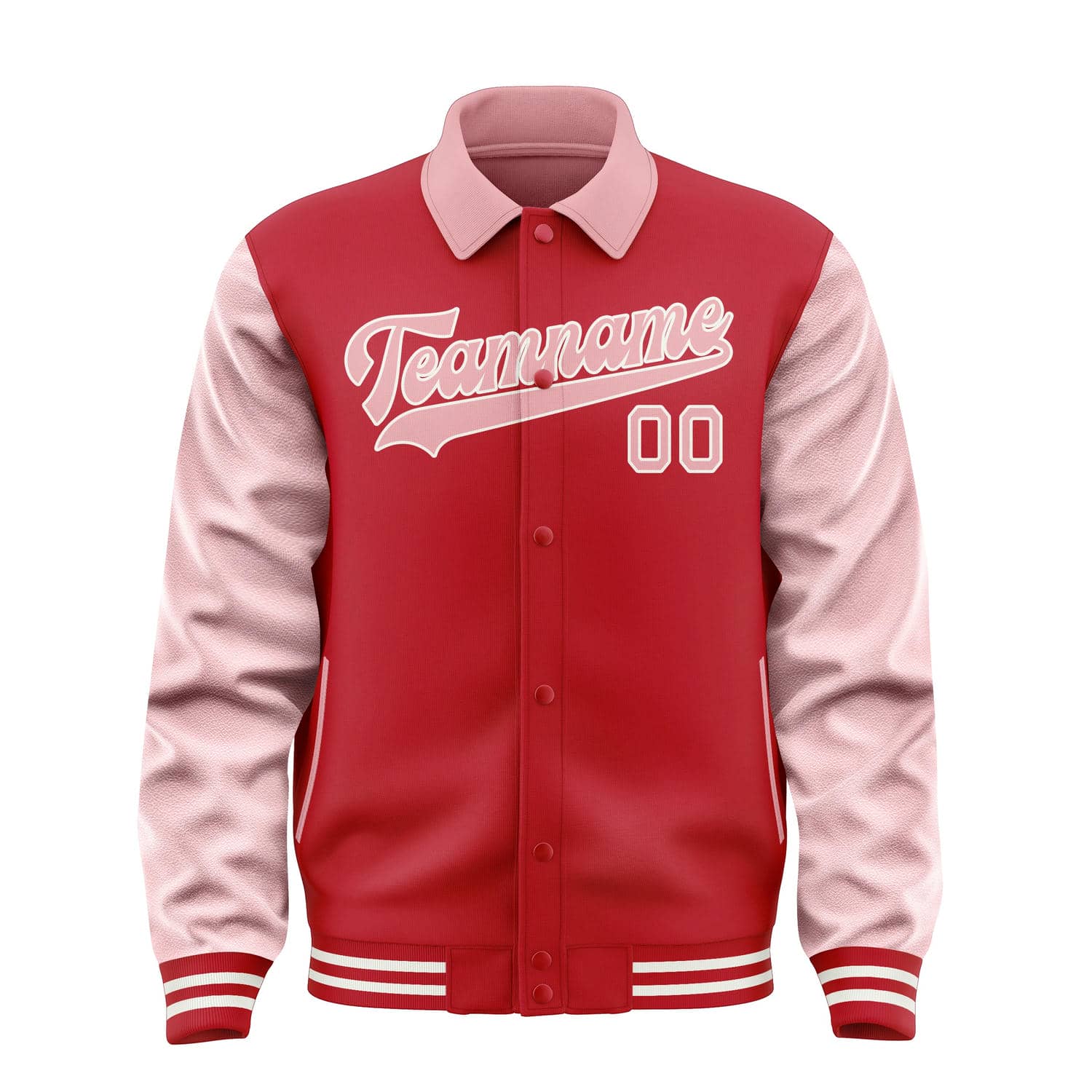 Custom Red Light Pink Jacket