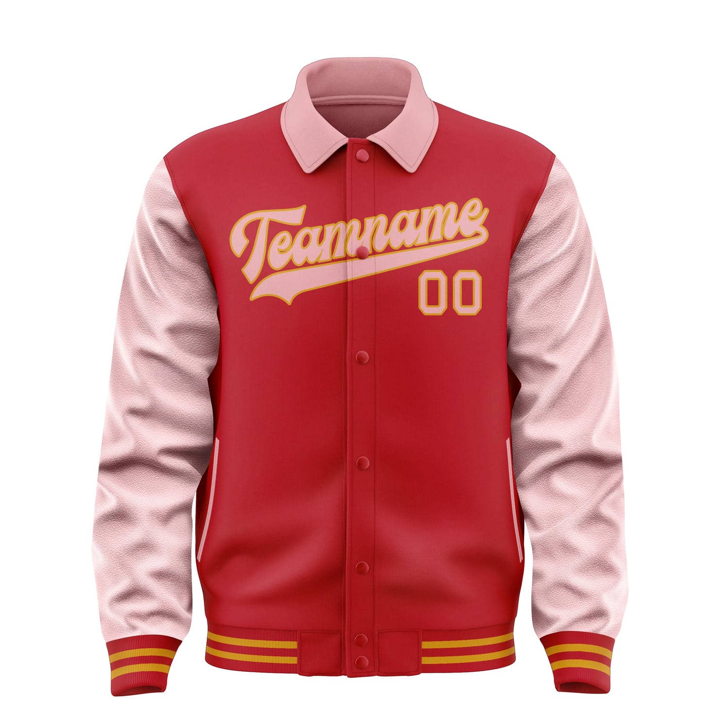 Custom Red Light Pink Jacket