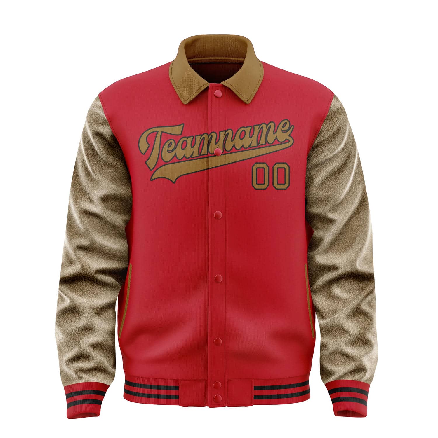 Custom Red Khaki Jacket