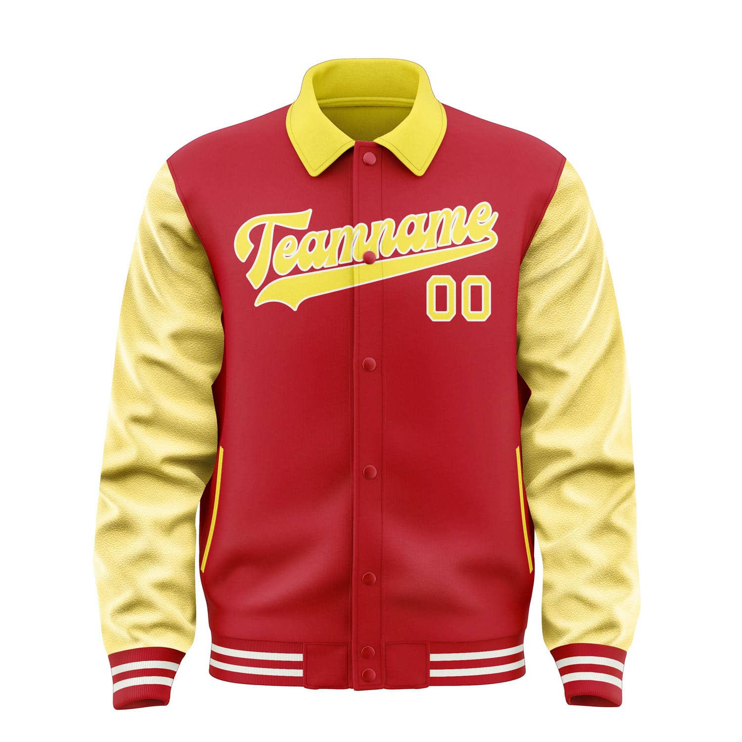 Custom Red Light Yellow Jacket