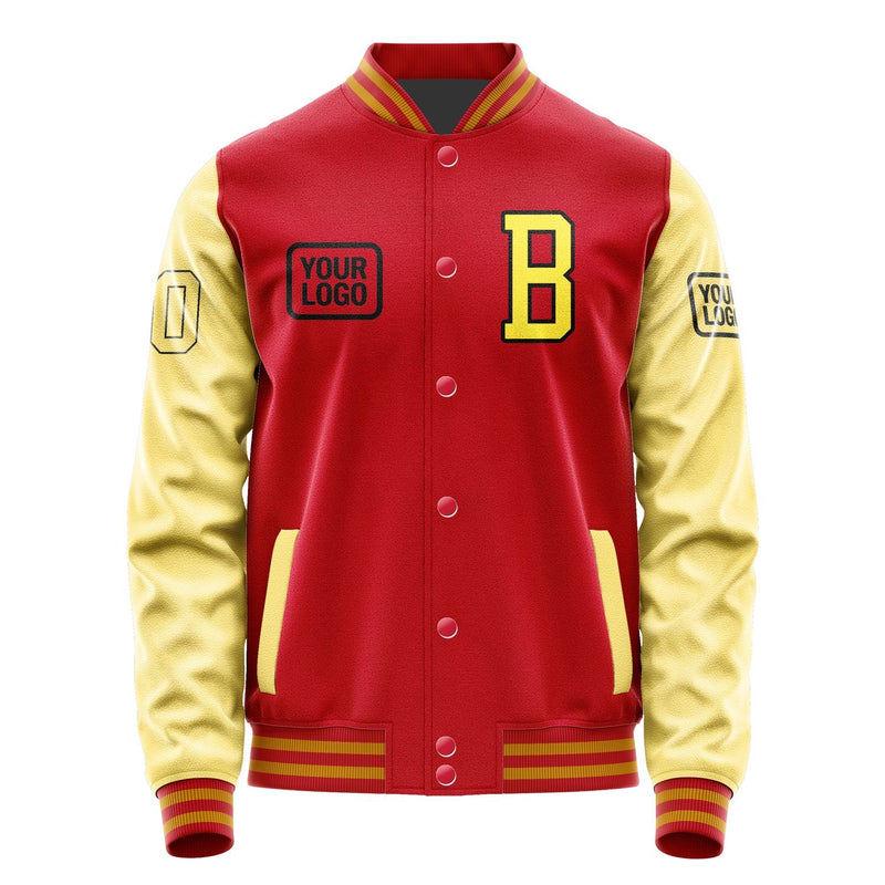 Custom Red Light Yellow Jacket JA141426141917262617