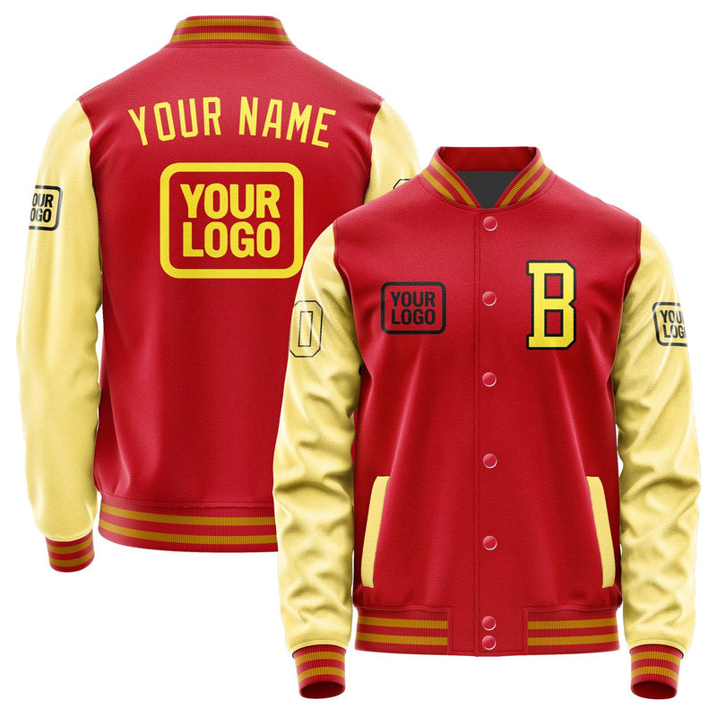 Custom Red Light Yellow Jacket JA141426141917262617