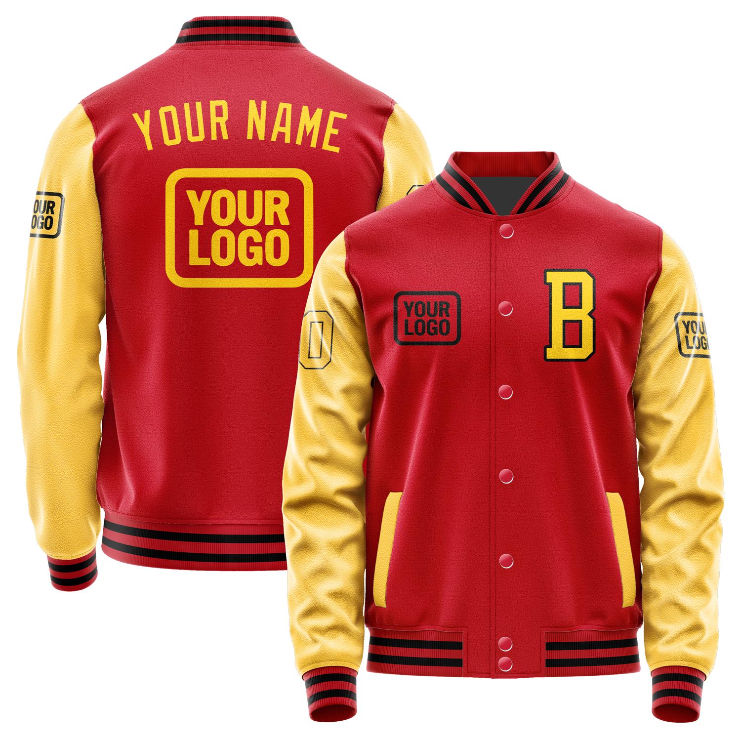 Custom Red Gold Jacket JA141430141717303017