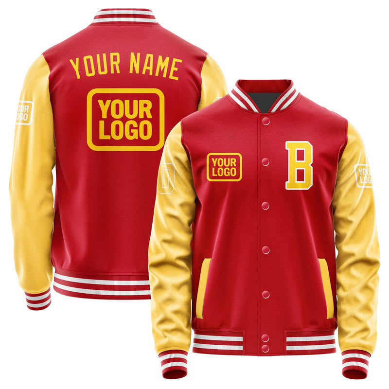 Custom Red Gold Jacket JA141430141818303018