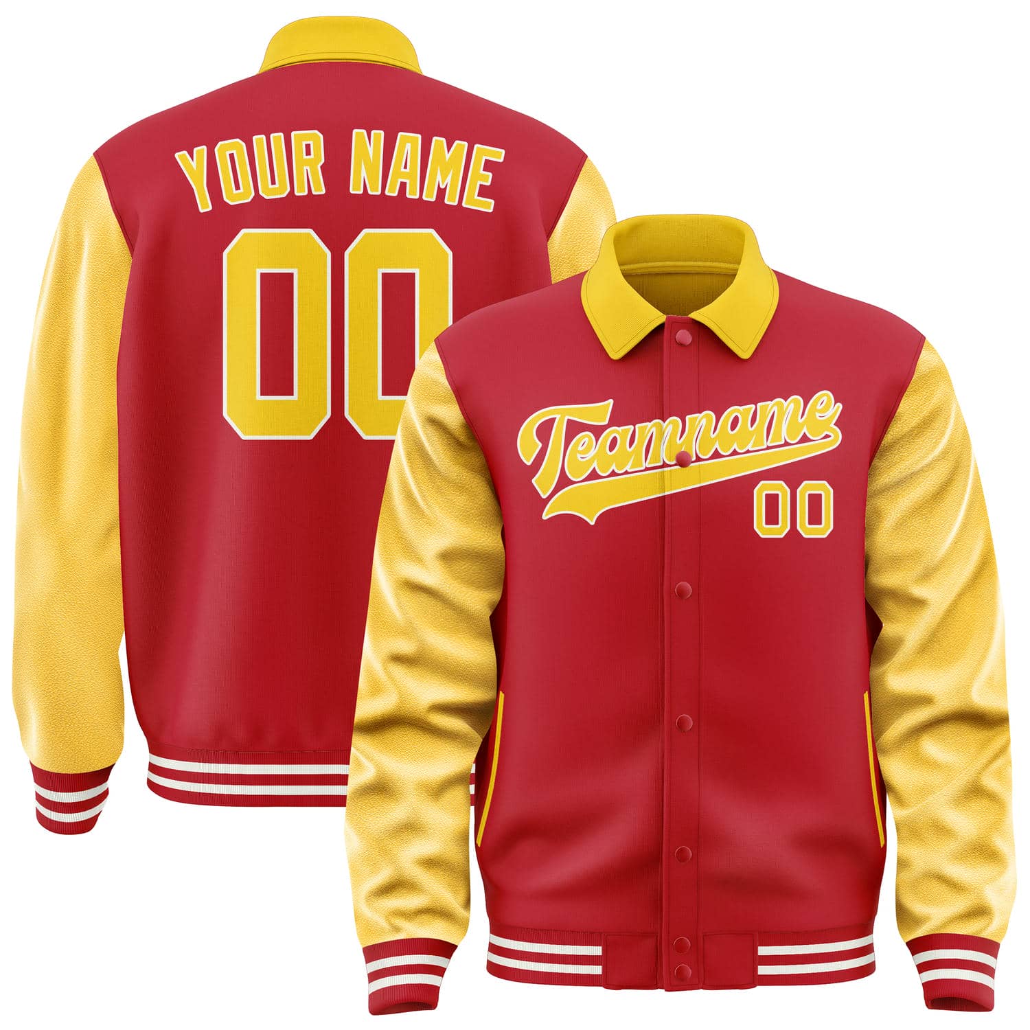 Custom Red Gold Jacket