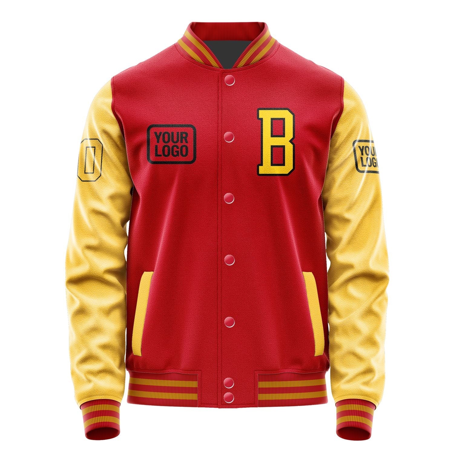 Custom Red Gold Jacket JA141430141917303017