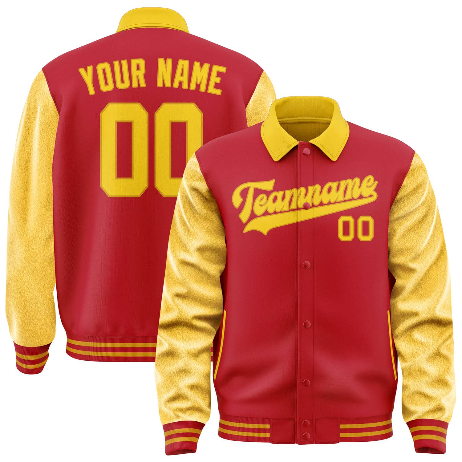 Custom Red Gold Jacket
