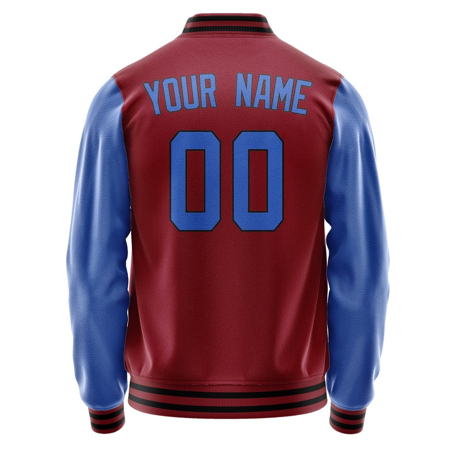 Custom Crimson Red Sky Blue Jacket JA1515091517B31709