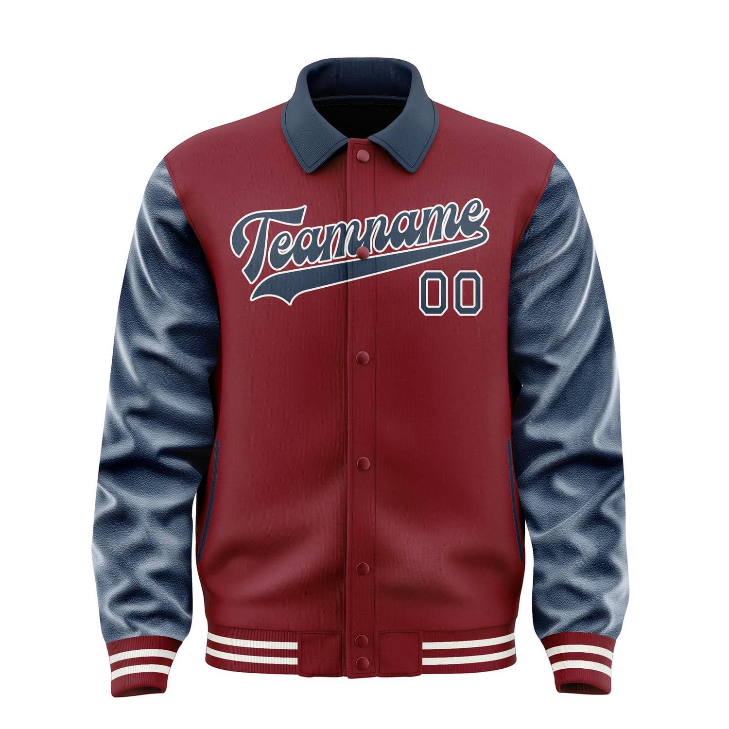 Custom Crimson Red Blue Jacket