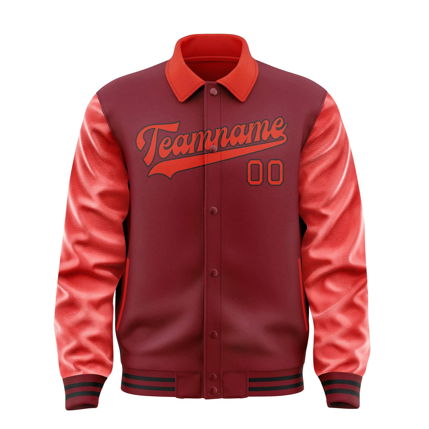 Custom Crimson Red Orange Red Jacket