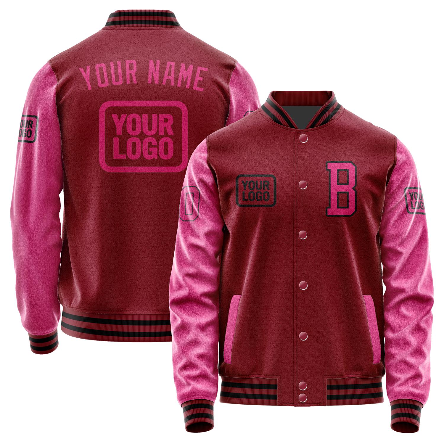 Custom Crimson Red Pink Jacket JA151513151717131317