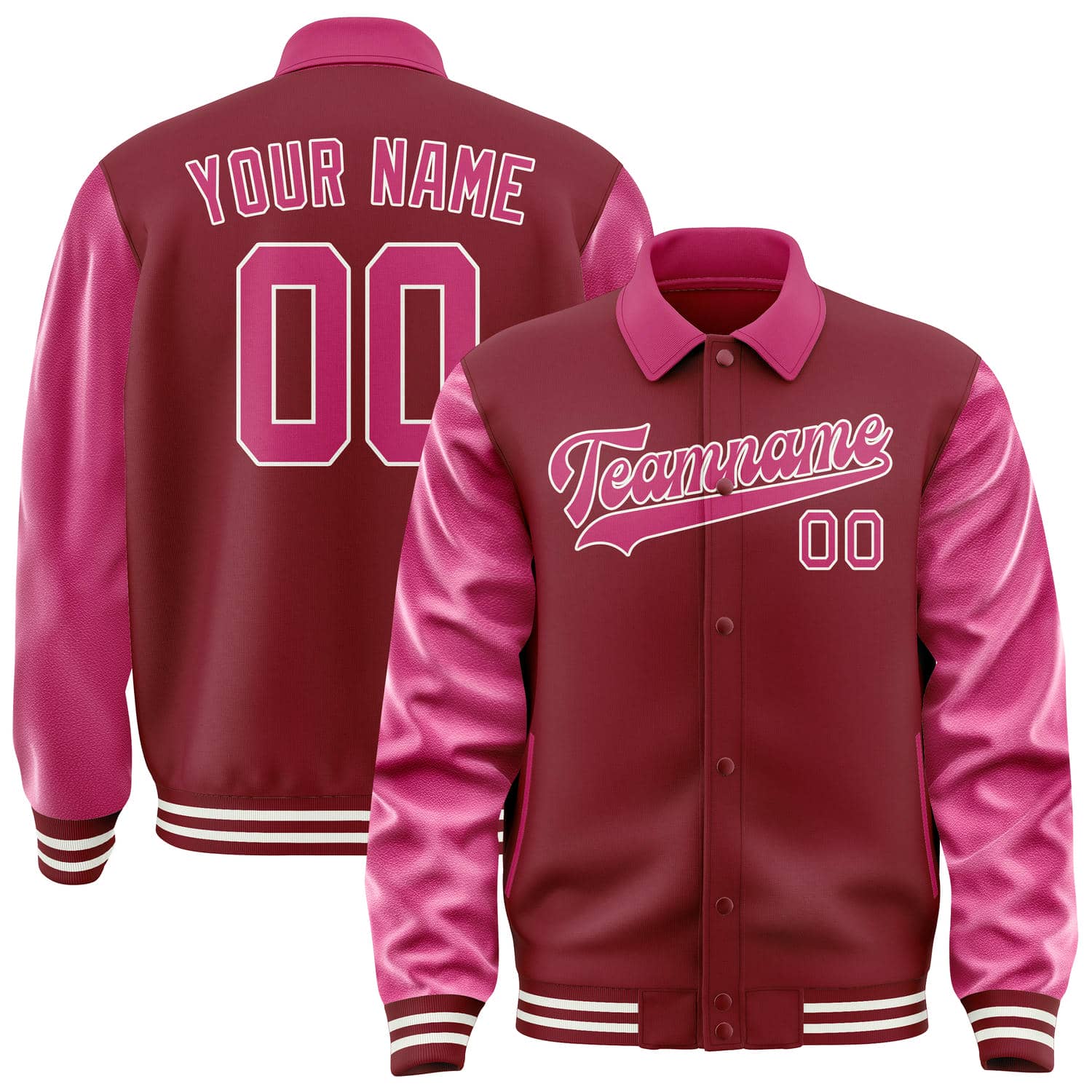 Custom Crimson Red Pink Jacket