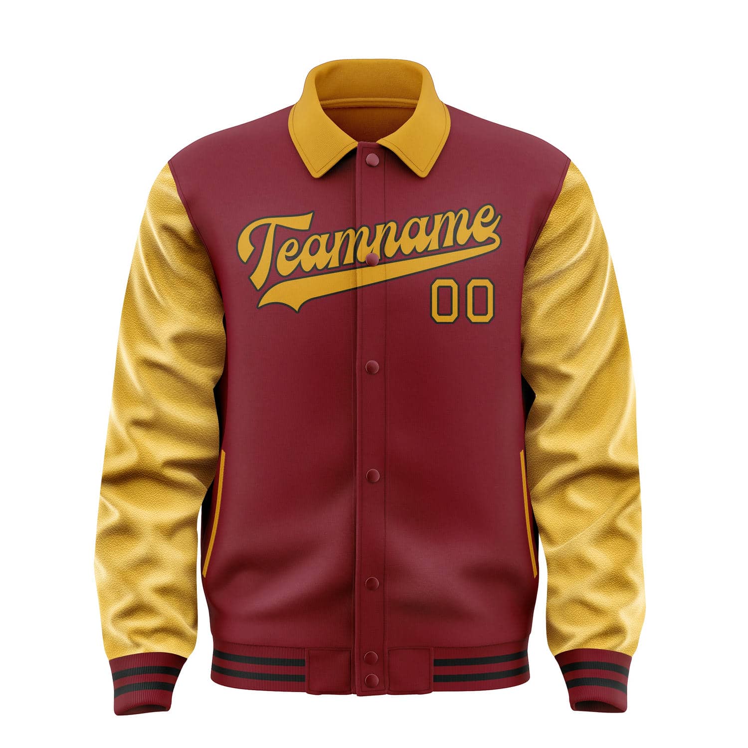 Custom Crimson Red Yellow Jacket