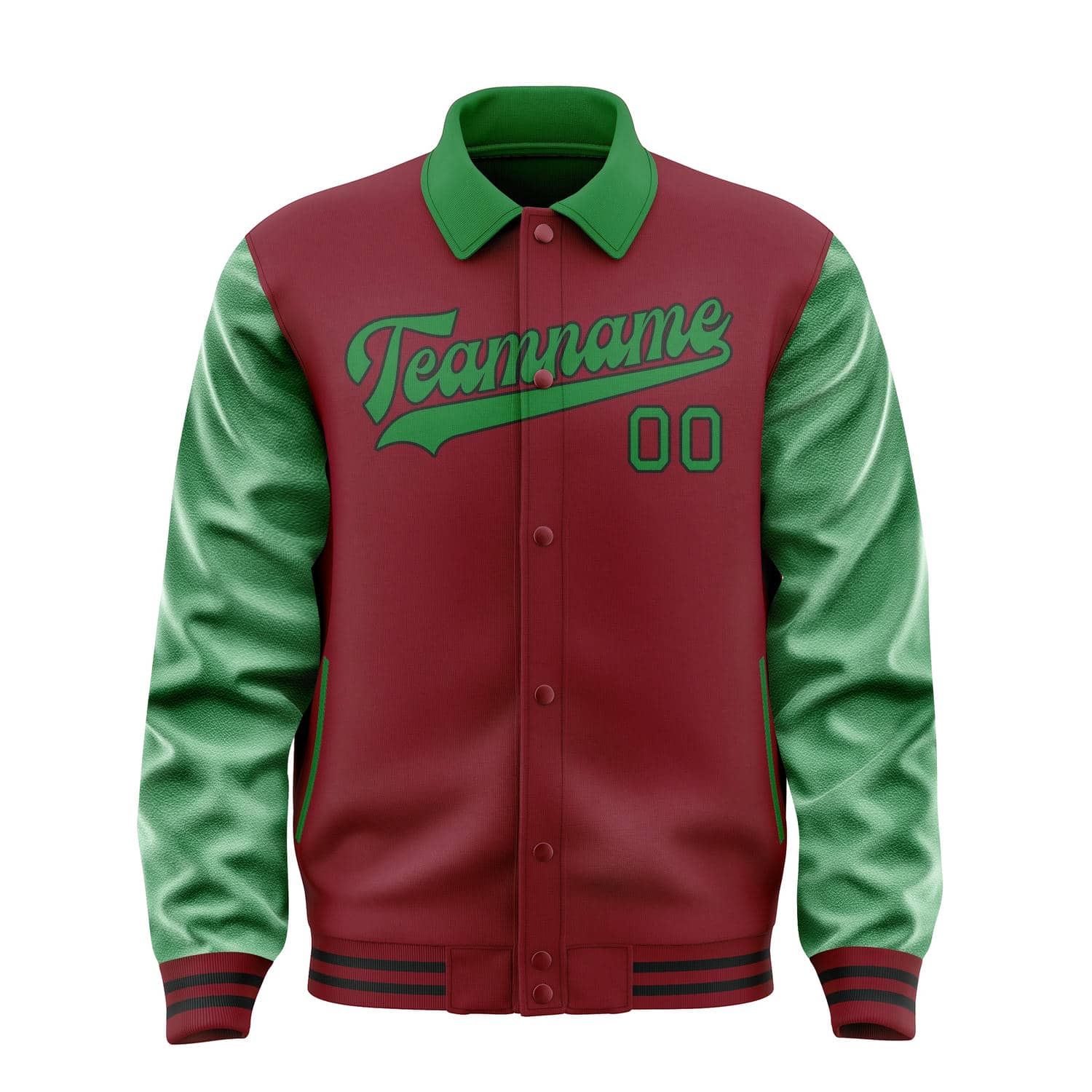 Custom Crimson Red Emerald Green Jacket