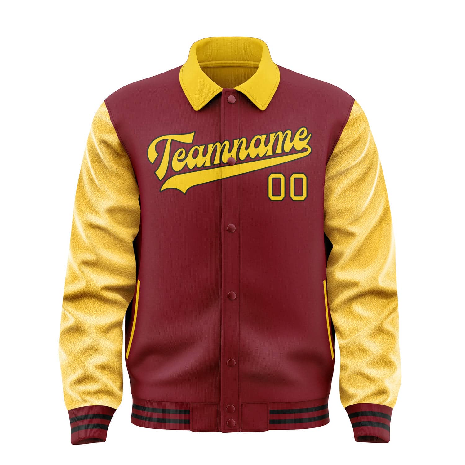 Custom Crimson Red Gold Jacket