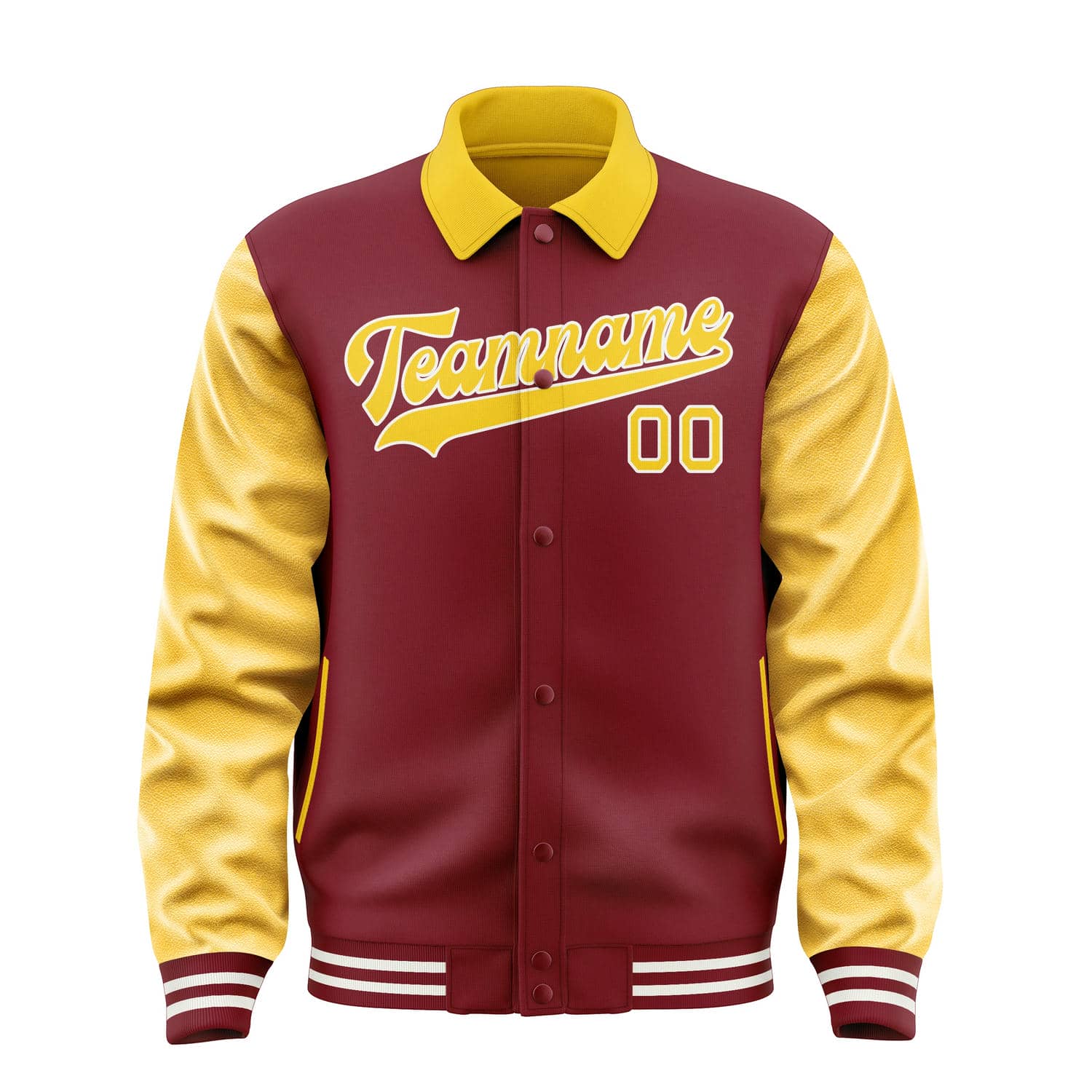 Custom Crimson Red Gold Jacket