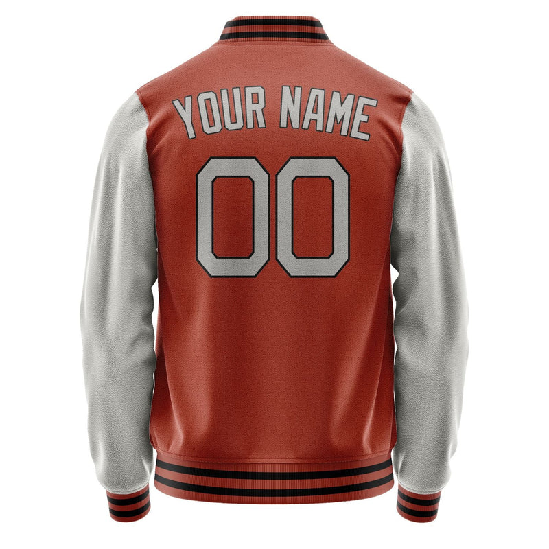 Custom Coral Red Gray Jacket JA1616041617B21704