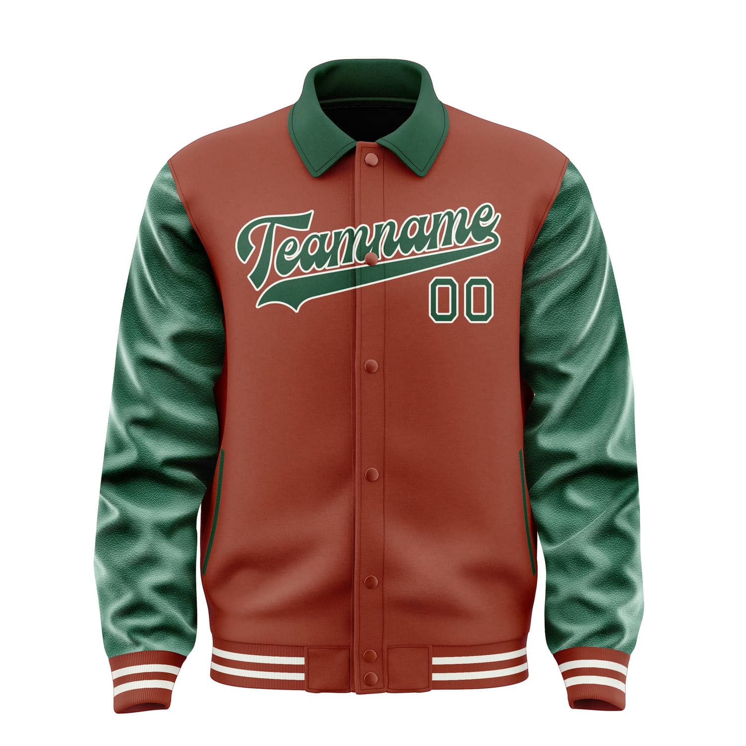 Custom Coral Red Green Jacket